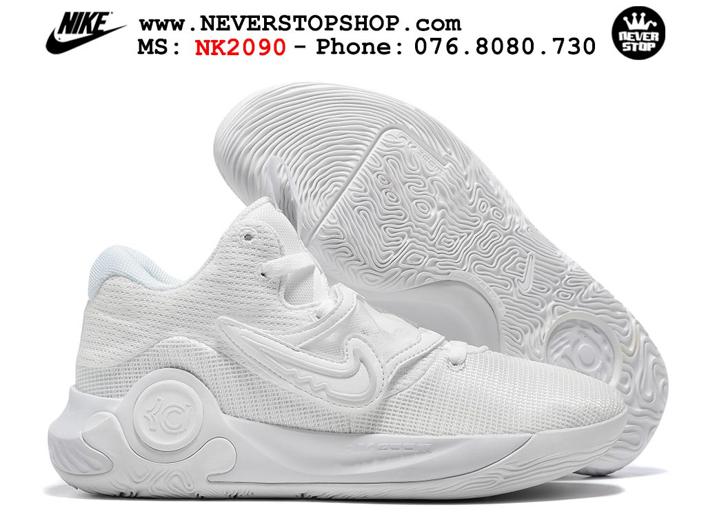 Giày bóng rổ nam Nike KD Trey 5 X Trắng Full bản đẹp chuẩn replica 1:1 authentic giá rẻ tại NeverStop Sneaker Shop Hồ Chí Minh