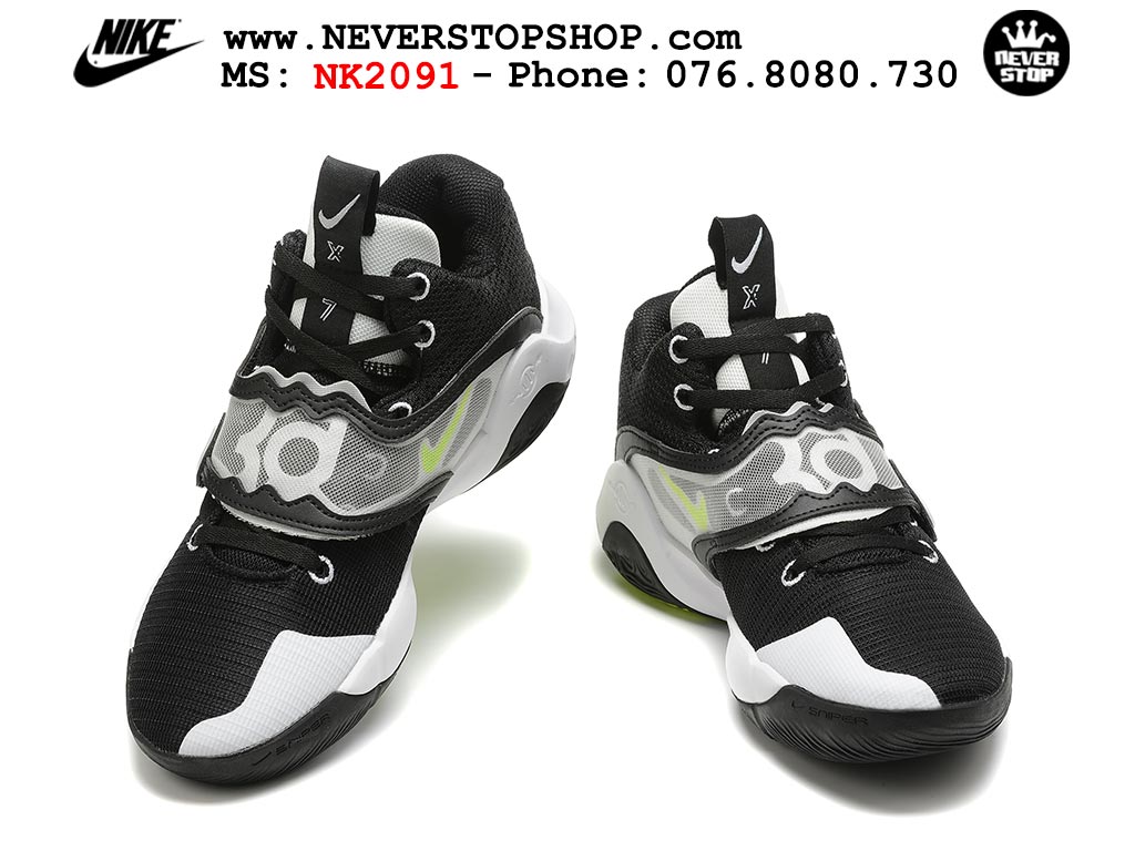 Giày bóng rổ nam Nike KD Trey 5 X Đen Xanh Neon bản đẹp chuẩn replica 1:1 authentic giá rẻ tại NeverStop Sneaker Shop Hồ Chí Minh