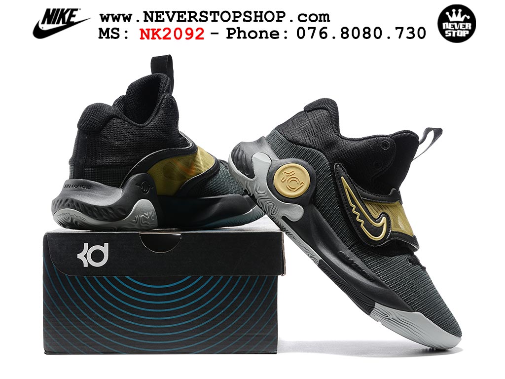 Giày bóng rổ nam Nike KD Trey 5 X Đen Vàng bản đẹp chuẩn replica 1:1 authentic giá rẻ tại NeverStop Sneaker Shop Hồ Chí Minh