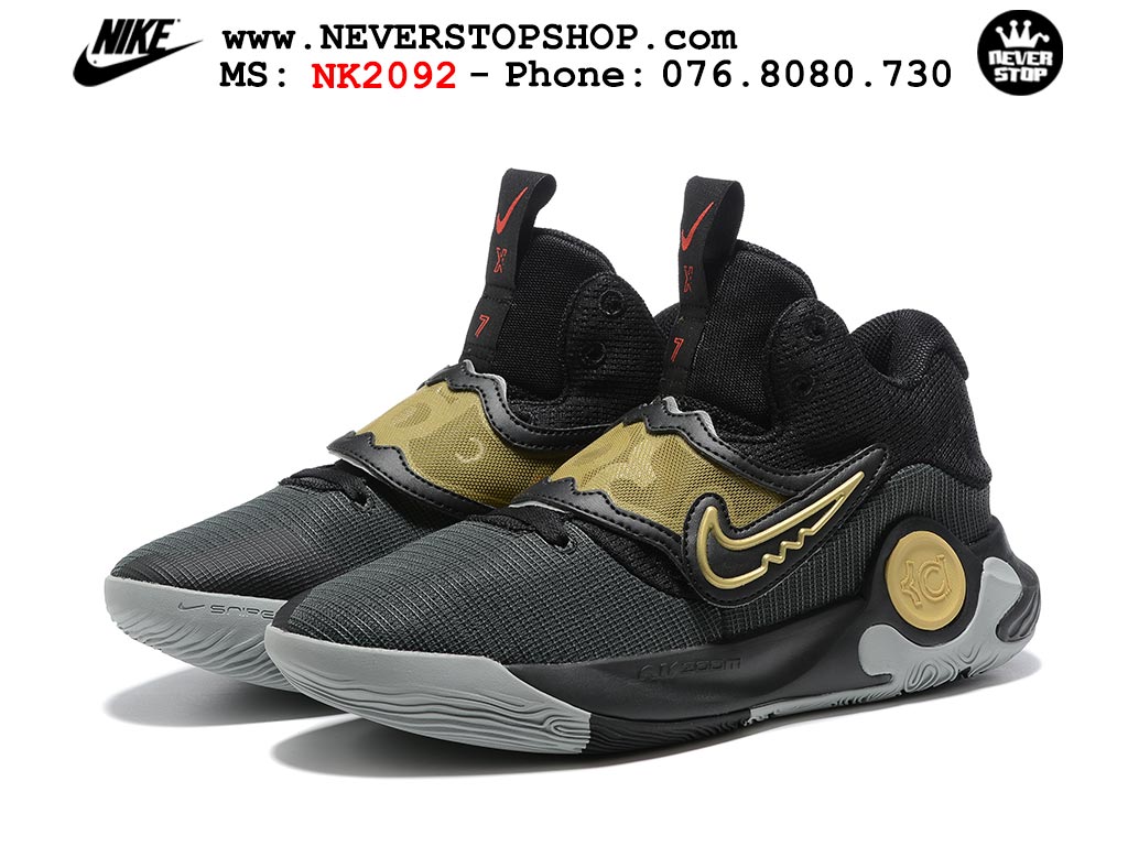 Giày bóng rổ nam Nike KD Trey 5 X Đen Vàng bản đẹp chuẩn replica 1:1 authentic giá rẻ tại NeverStop Sneaker Shop Hồ Chí Minh