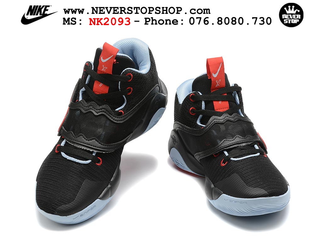 Giày bóng rổ nam Nike KD Trey 5 X Đen Đỏ bản đẹp chuẩn replica 1:1 authentic giá rẻ tại NeverStop Sneaker Shop Hồ Chí Minh
