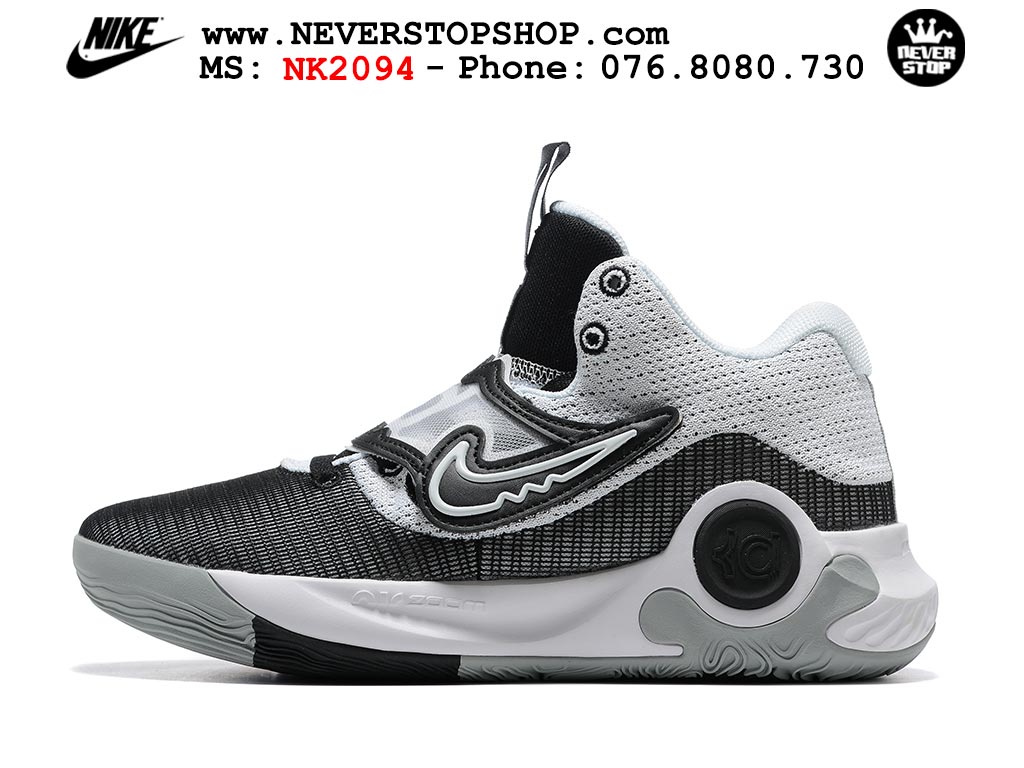 Giày bóng rổ nam Nike KD Trey 5 X Xám Trắng bản đẹp chuẩn replica 1:1 authentic giá rẻ tại NeverStop Sneaker Shop Hồ Chí Minh
