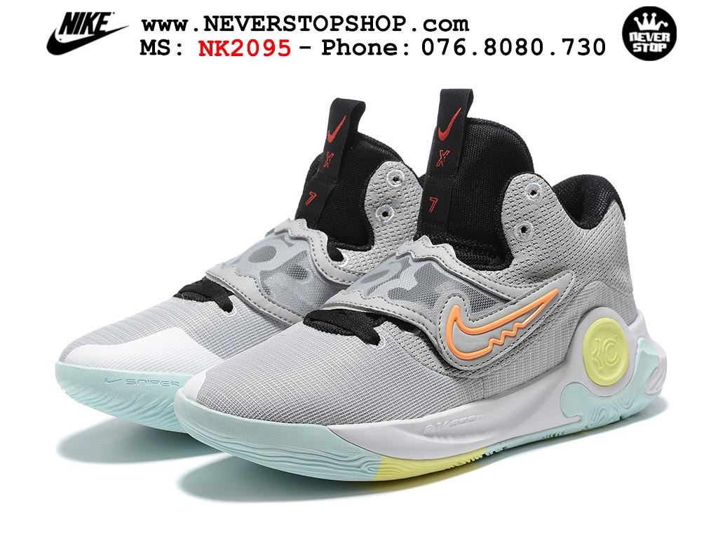Giày bóng rổ nam Nike KD Trey 5 X Xám Vàng bản đẹp chuẩn replica 1:1 authentic giá rẻ tại NeverStop Sneaker Shop Hồ Chí Minh