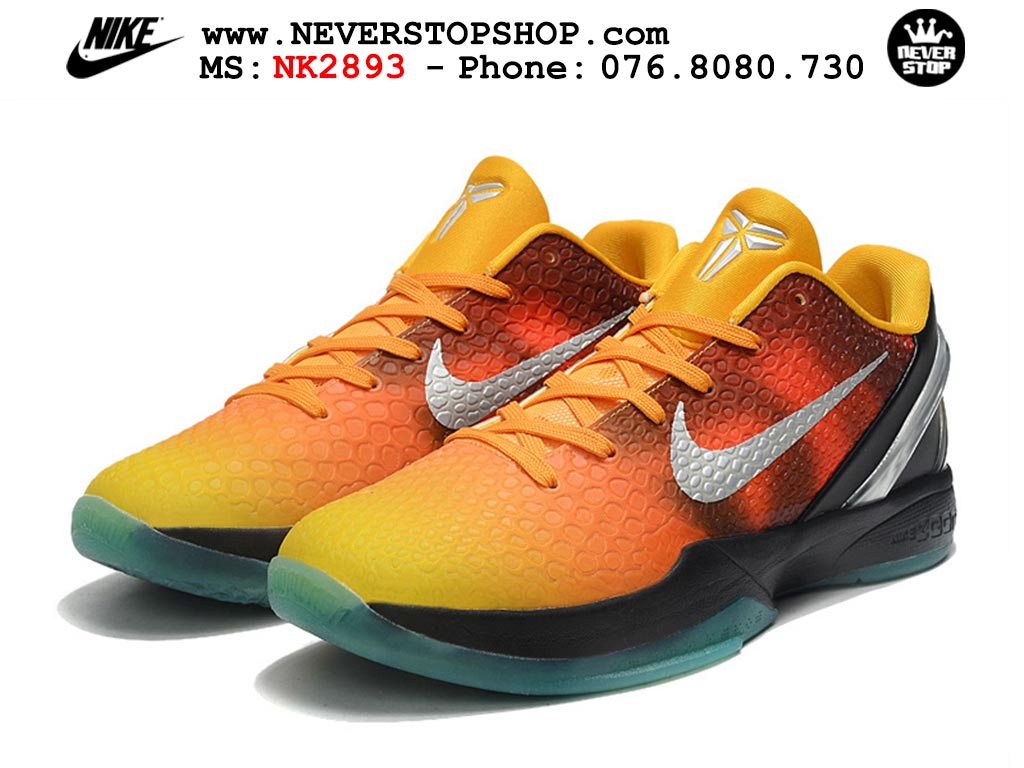 Giày bóng rổ nam nữ Nike Kobe 6 Vàng Đỏ hàng đẹp replica 1:1 best quality giá rẻ tại NeverStop Sneaker Shop Quận 3 HCM