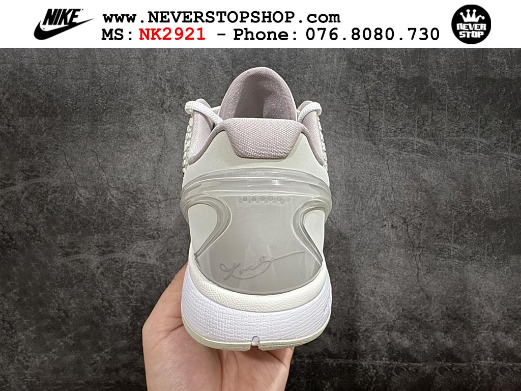 Giày bóng rổ nam nữ Nike Kobe 6 Xám Đen hàng đẹp replica 1:1 best quality giá rẻ tại NeverStop Sneaker Shop Quận 3 HCM