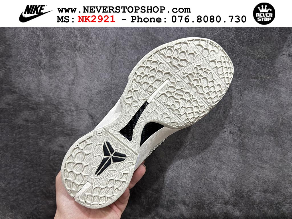 Giày bóng rổ nam nữ Nike Kobe 6 Xám Đen hàng đẹp replica 1:1 best quality giá rẻ tại NeverStop Sneaker Shop Quận 3 HCM