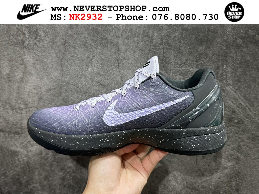 Giày bóng rổ NIKE KOBE 6 EYBL cổ thấp hàng chuẩn replica 1:1 like auth, giá rẻ tốt nhất quận 3 HCM tại NeverStop Sneaker Shop Giày bóng rổ nam nữ Nike Kobe 6 Đen Xanh Dương hàng đẹp replica 1:1 best quality giá rẻ tại NeverStop Sneaker Shop Quận 3 HCM