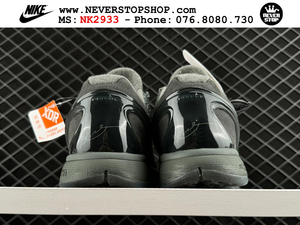 Giày bóng rổ nam nữ Nike Kobe 6 Đen Xám hàng đẹp replica 1:1 best quality giá rẻ tại NeverStop Sneaker Shop Quận 3 HCM