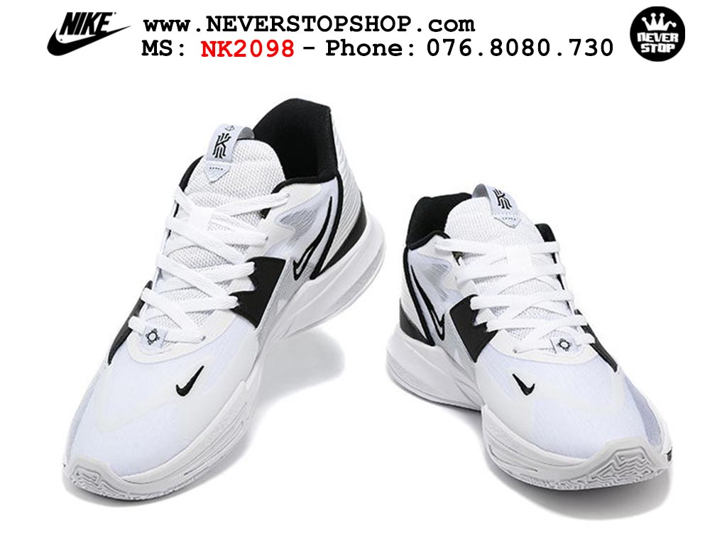 Giày bóng rổ nam cổ thấp Nike Kyrie 5 Low Đen Trắng hàng đẹp chuyên outdoor indoor chất lượng cao giá rẻ tại NeverStop Sneaker Shop Hồ Chí Minh