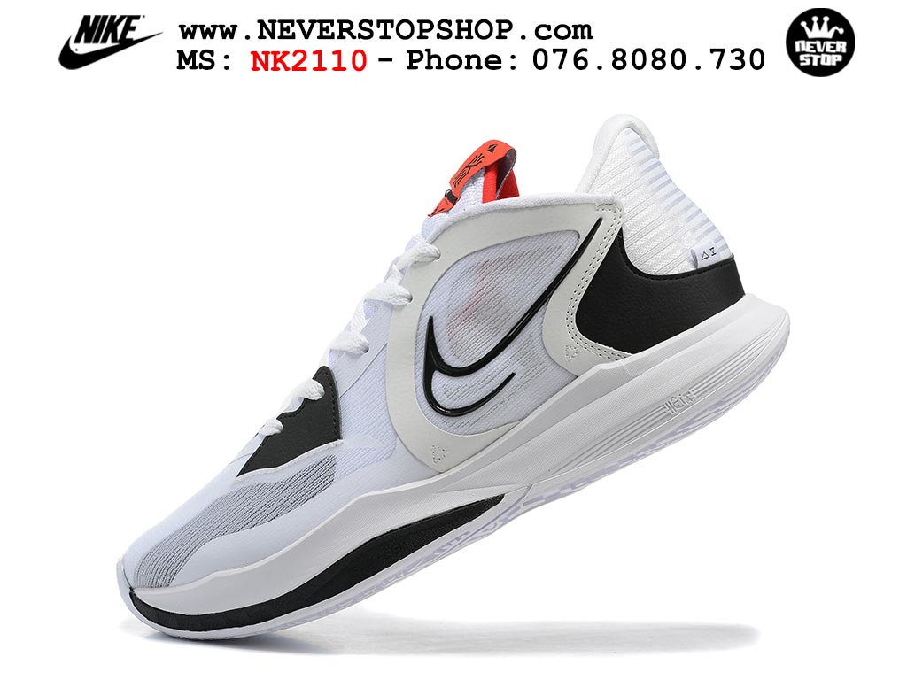 Giày bóng rổ nam cổ thấp Nike Kyrie 5 Low Trắng Đỏ hàng đẹp chuyên outdoor indoor chất lượng cao giá rẻ tại NeverStop Sneaker Shop Hồ Chí Minh