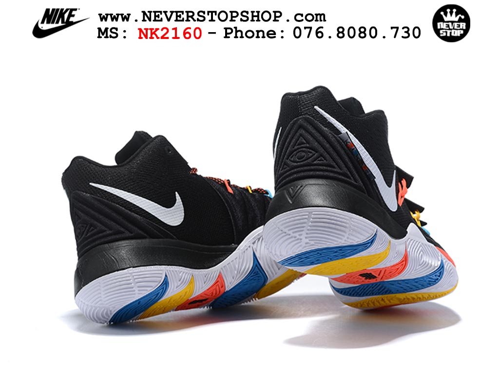 Giày bóng rổ nam nữ Nike Kyrie 5 Đen Trắng bản đẹp loại siêu cấp replica 1:1 giá rẻ tại NeverStop Sneaker Shop Quận 3 HCM