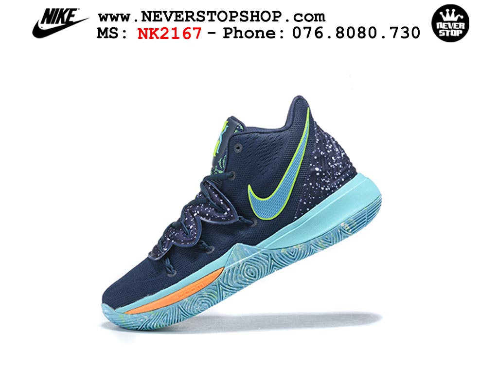 Giày bóng rổ nam nữ Nike Kyrie 5 Xanh Dương bản đẹp loại siêu cấp replica 1:1 giá rẻ tại NeverStop Sneaker Shop Quận 3 HCM