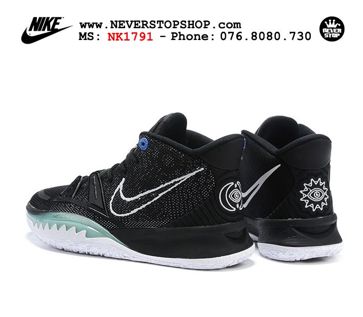 Giày bóng rổ Nike Kyrie 7 Đen Xanh cổ cao hàng chuẩn sfake replica chuyên outdoor indoor giá tốt HCM