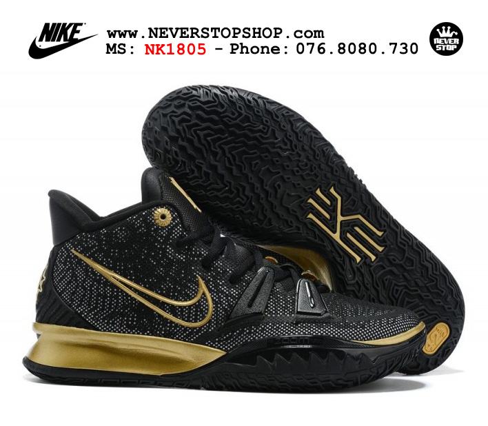 Giày bóng rổ Nike Kyrie 7 Đen Gold cổ cao hàng chuẩn sfake replica chuyên outdoor indoor giá tốt HCM