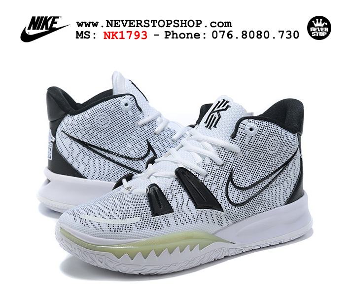 Giày bóng rổ Nike Kyrie 7 Đen Trắng cổ cao hàng chuẩn sfake replica chuyên outdoor indoor giá tốt HCM