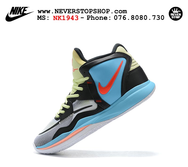 Giày Nike Kyrie 8 Xanh Đen Trắng bóng rổ nam hàng đẹp replica sfake giá rẻ tại NeverStop Sneaker Shop Quận 3 HCM