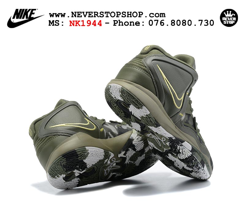 Giày Nike Kyrie 8 Xanh Lá bóng rổ nam hàng đẹp replica sfake giá rẻ tại NeverStop Sneaker Shop Quận 3 HCM