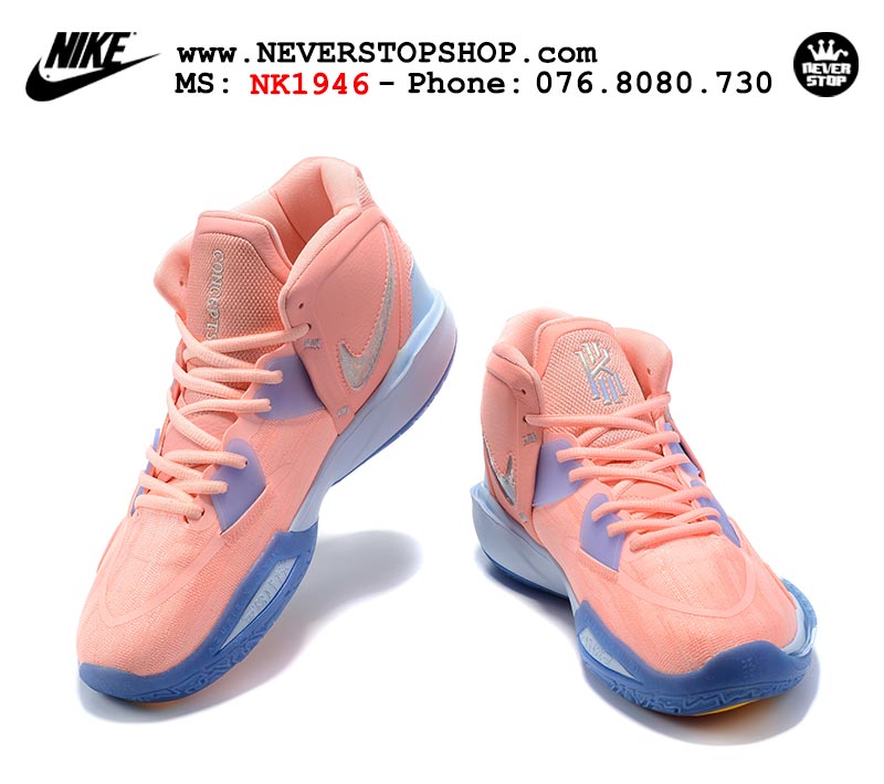 Giày Nike Kyrie 8 Hồng Xanh bóng rổ nam hàng đẹp replica sfake giá rẻ tại NeverStop Sneaker Shop Quận 3 HCM