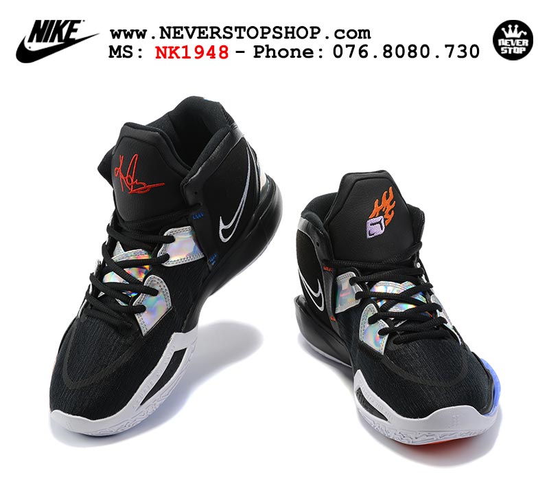 Giày Nike Kyrie 8 Đen Trắng bóng rổ nam hàng đẹp replica sfake giá rẻ tại NeverStop Sneaker Shop Quận 3 HCM
