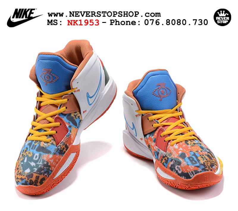 Giày Nike Kyrie 8 Trắng Đỏ bóng rổ nam hàng đẹp replica sfake giá rẻ tại NeverStop Sneaker Shop Quận 3 HCM