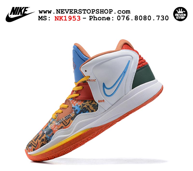 Giày Nike Kyrie 8 Trắng Đỏ bóng rổ nam hàng đẹp replica sfake giá rẻ tại NeverStop Sneaker Shop Quận 3 HCM