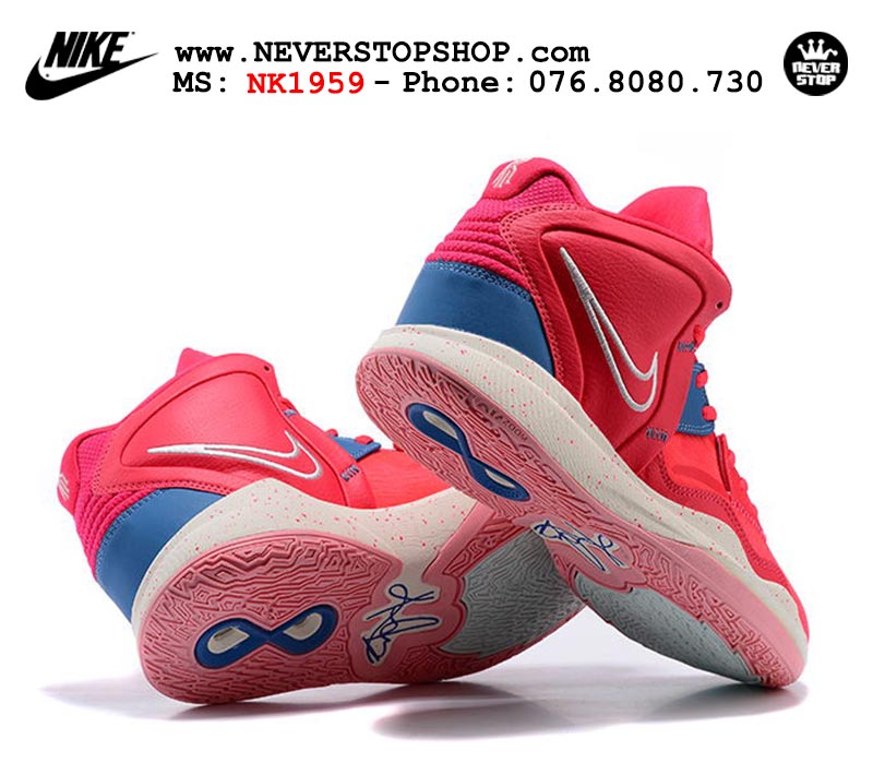 Giày Nike Kyrie 8 Đỏ Xanh bóng rổ nam hàng đẹp replica sfake giá rẻ tại NeverStop Sneaker Shop Quận 3 HCM