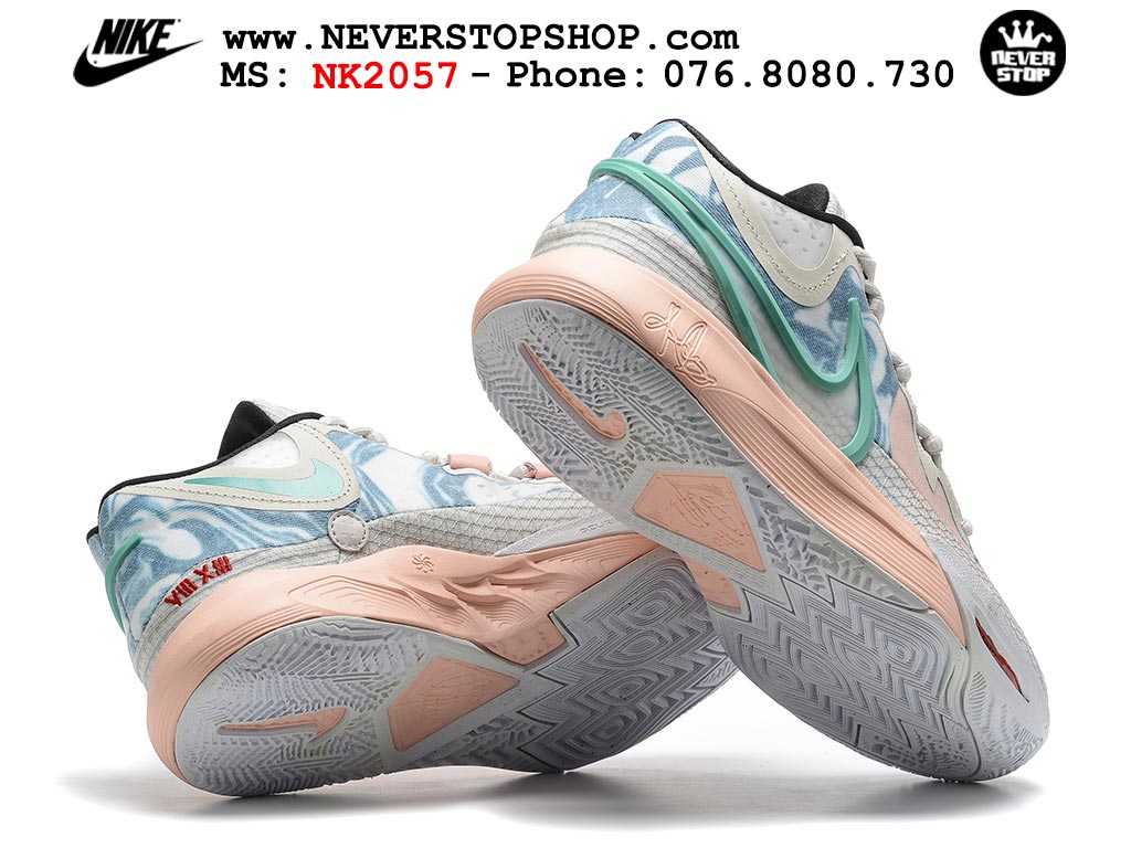 Giày Nike Kyrie 9 Xám Xanh Dương bóng rổ nam hàng đẹp chuyên outdoor indoor chất lượng cao giá rẻ tại NeverStop Sneaker Shop Quận 3 HCM