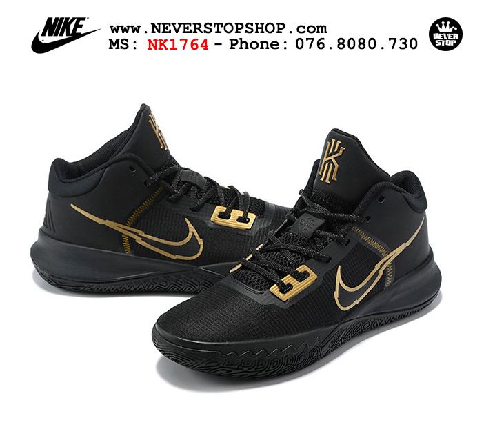 Giày bóng rổ Nike Kyrie Flytrap 4 Đen Vàng cổ mid hàng chuẩn sfake replica chuyên outdoor giá tốt HCM
