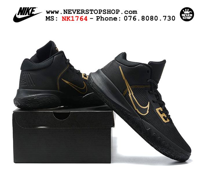 Giày bóng rổ Nike Kyrie Flytrap 4 Đen Vàng cổ mid hàng chuẩn sfake replica chuyên outdoor giá tốt HCM