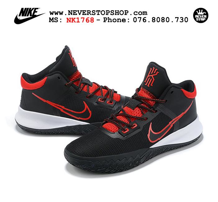 Giày bóng rổ Nike Kyrie Flytrap 4 Đen Đỏ cổ mid hàng chuẩn sfake replica chuyên outdoor giá tốt HCM