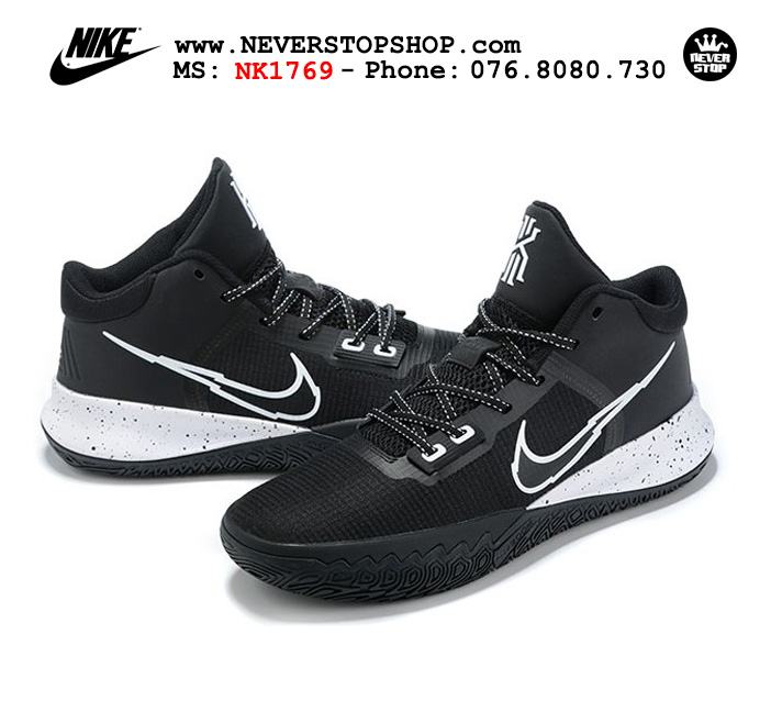 Giày bóng rổ Nike Kyrie Flytrap 4 Đen Trắng cổ mid hàng chuẩn sfake replica chuyên outdoor giá tốt HCM