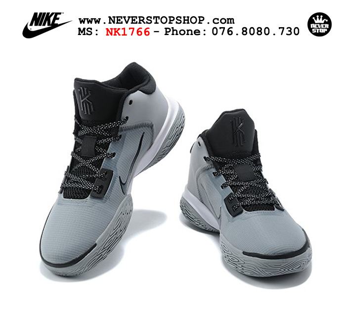 Giày bóng rổ Nike Kyrie Flytrap 4 Xám Đen cổ mid hàng chuẩn sfake replica chuyên outdoor giá tốt HCM
