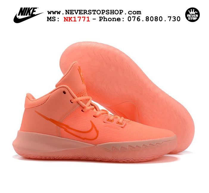 Giày bóng rổ Nike Kyrie Flytrap 4 Da Cam cổ mid hàng chuẩn sfake replica chuyên outdoor giá tốt HCM