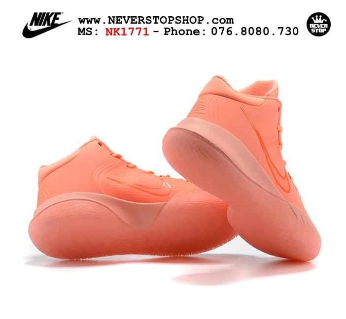 Giày bóng rổ Nike Kyrie Flytrap 4 Da Cam cổ mid hàng chuẩn sfake replica chuyên outdoor giá tốt HCM