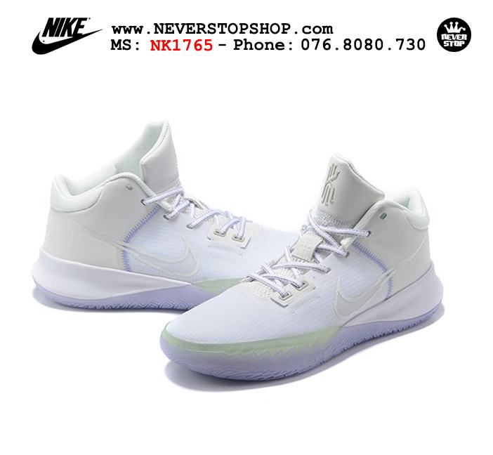 Giày bóng rổ Nike Kyrie Flytrap 4 Trắng Icy cổ mid hàng chuẩn sfake replica chuyên outdoor giá tốt HCM