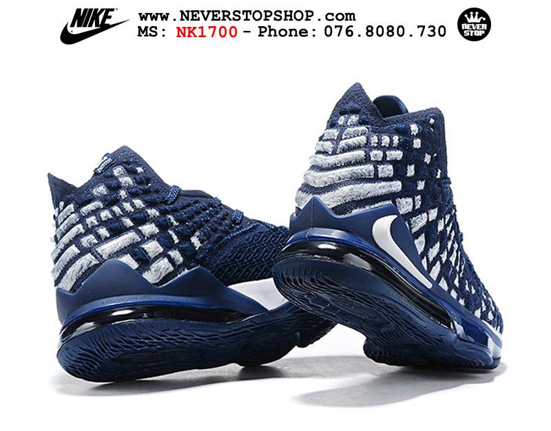 Giày bóng rổ NIKE LEBRON 17 NAVY BLUE hàng đẹp chuẩn sfake replica giá rẻ tốt nhất HCM