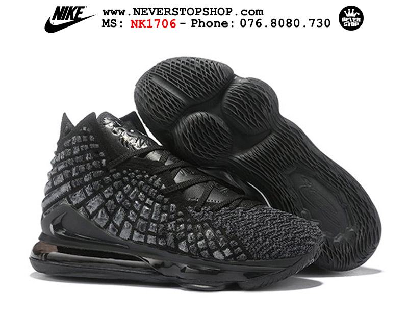 Giày bóng rổ NIKE LEBRON 17 TRIPLE BLACK hàng đẹp chuẩn sfake replica giá rẻ tốt nhất HCM