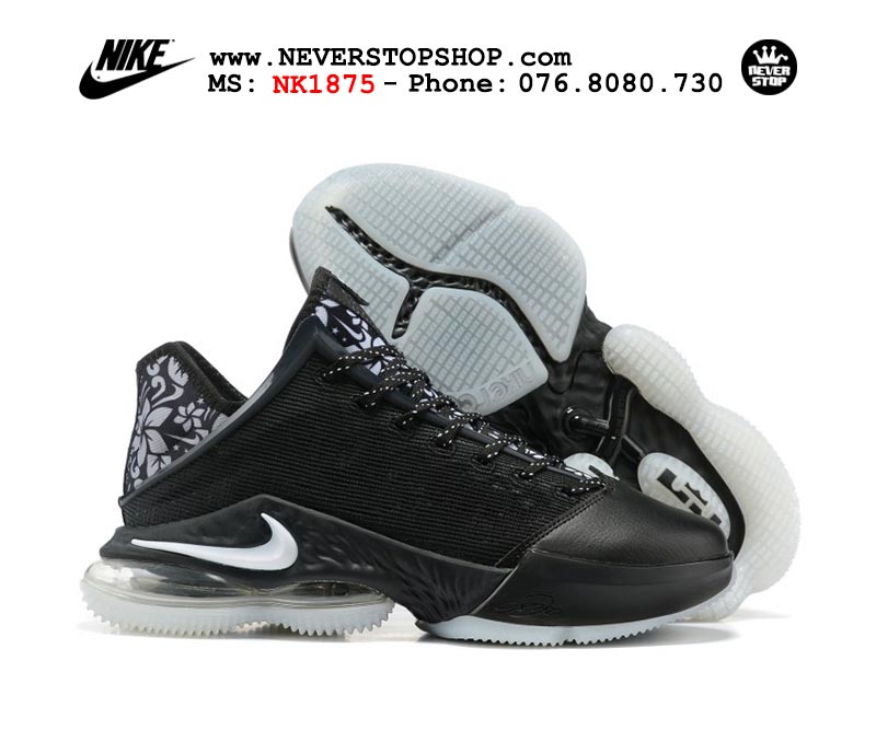 Giày Nike Lebron 19 Low Đen Full bóng rổ nam hàng đẹp sfake replica 1:1 giá rẻ tại NeverStop Sneaker Shop Quận 3 HCM