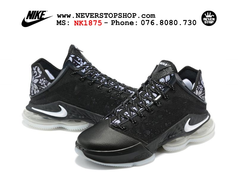 Giày Nike Lebron 19 Low Đen Full bóng rổ nam hàng đẹp sfake replica 1:1 giá rẻ tại NeverStop Sneaker Shop Quận 3 HCM