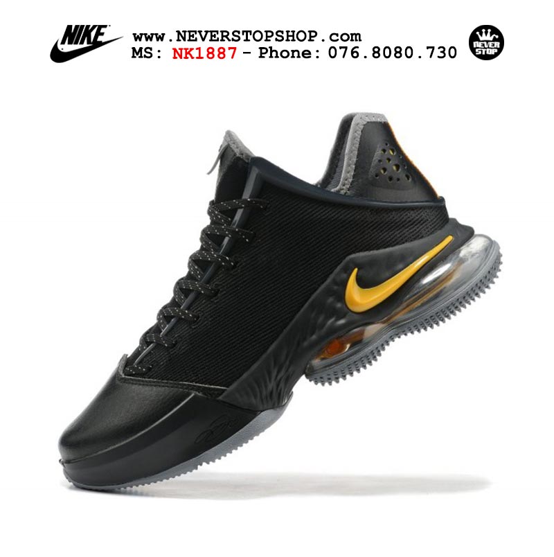 Giày Nike Lebron 19 Low Đen Gold bóng rổ nam hàng đẹp sfake replica 1:1 giá rẻ tại NeverStop Sneaker Shop Quận 3 HCM
