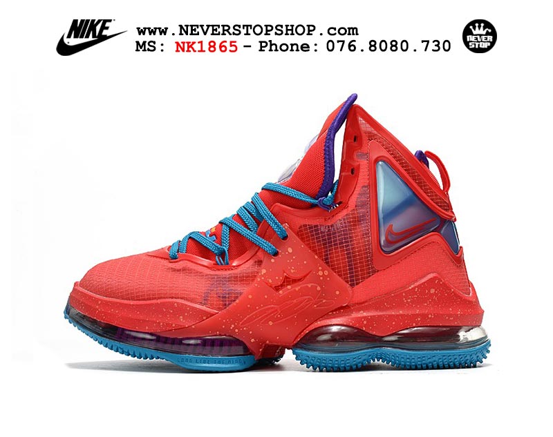 Giày bóng rổ Nike Lebron 19  Đỏ Full nam hàng đẹp replica sfake giá rẻ tại NeverStop Sneaker Shop Quận 3 HCM