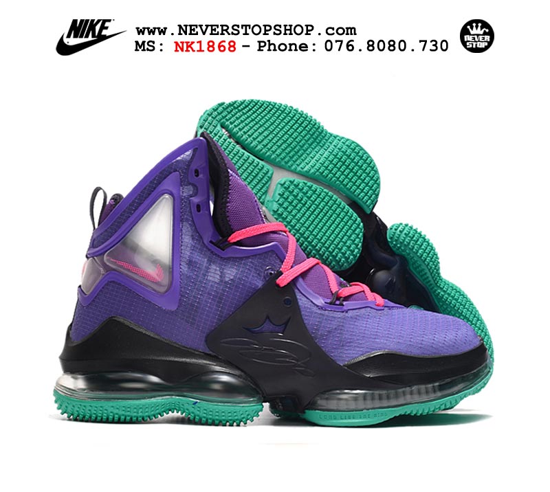 Giày bóng rổ Nike Lebron 19  Tím Full nam hàng đẹp replica sfake giá rẻ tại NeverStop Sneaker Shop Quận 3 HCM