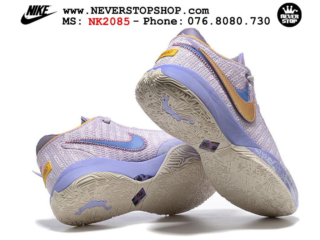 Giày bóng rổ nam Nike Lebron 20 Tím Cam hàng đẹp siêu cấp replica 1:1 giá rẻ tại NeverStop Sneaker Shop Quận 3 HCM