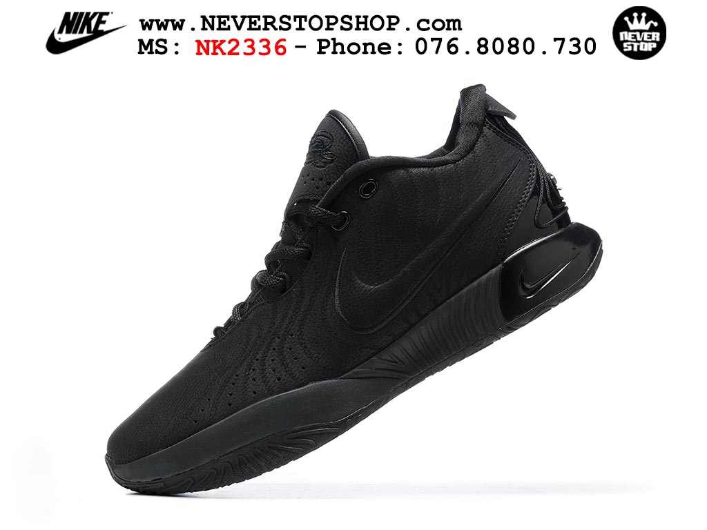 Giày bóng rổ nam Nike Lebron 21 Đen hàng đẹp siêu cấp like auth replica 1:1 giá rẻ tại NeverStop Sneaker Shop Quận 3 HCM
