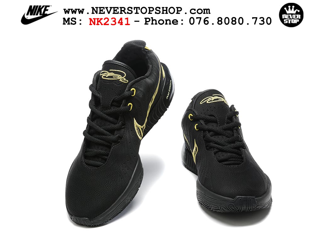 Giày bóng rổ nam Nike Lebron 21 Đen Vàng hàng đẹp siêu cấp like auth replica 1:1 giá rẻ tại NeverStop Sneaker Shop Quận 3 HCM