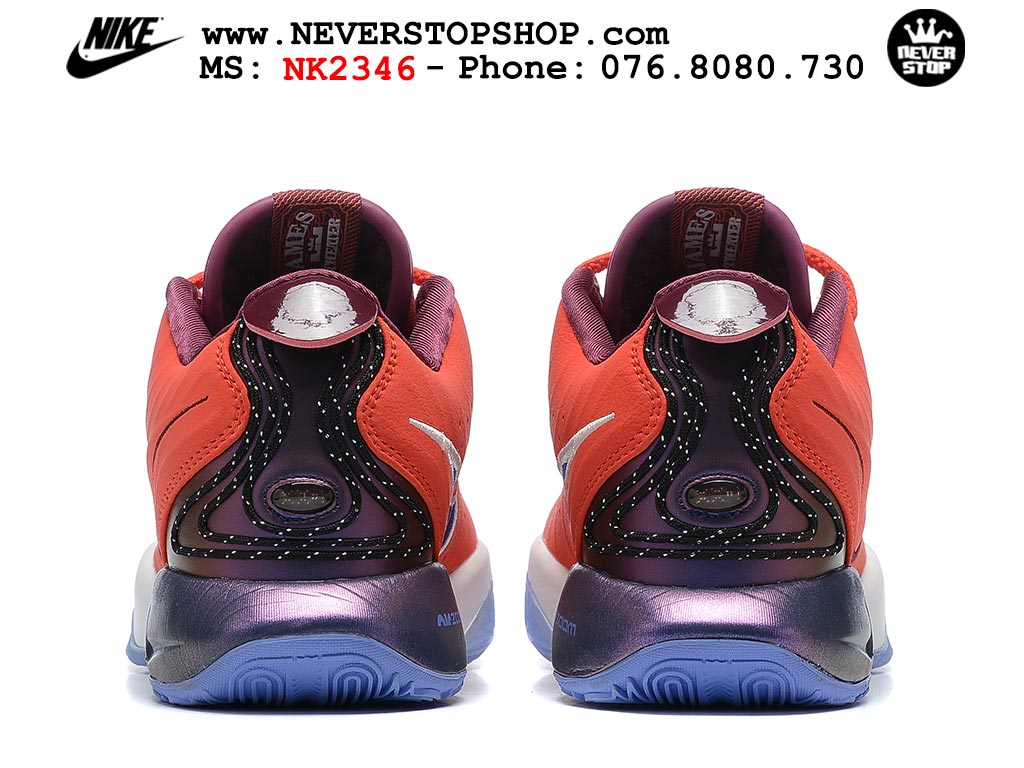 Giày bóng rổ nam Nike Lebron 21 Đỏ Tím hàng đẹp siêu cấp like auth replica 1:1 giá rẻ tại NeverStop Sneaker Shop Quận 3 HCM