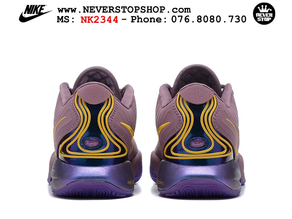 Giày bóng rổ nam Nike Lebron 21 Tím Vàng hàng đẹp siêu cấp like auth replica 1:1 giá rẻ tại NeverStop Sneaker Shop Quận 3 HCM