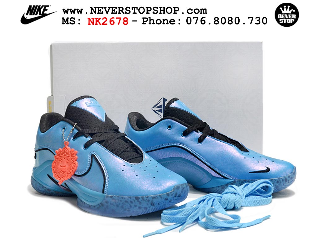 Giày bóng rổ nam Nike Lebron 22 Xanh Dương Đen hàng đẹp siêu cấp like auth replica 1:1 giá rẻ tại NeverStop Sneaker Shop HCM