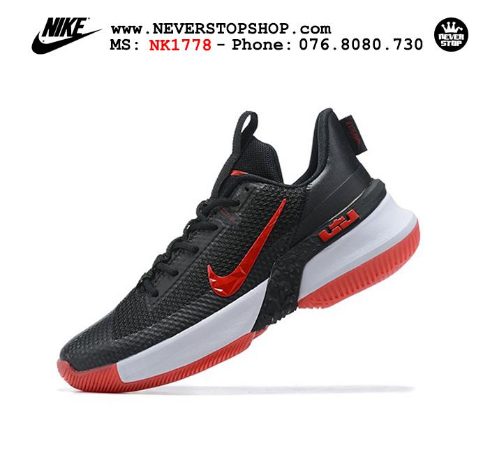 Giày bóng rổ Nike Lebron Ambassador 13 Đen Đỏ cổ thấp hàng chuẩn sfake replica chuyên outdoor giá tốt HCM