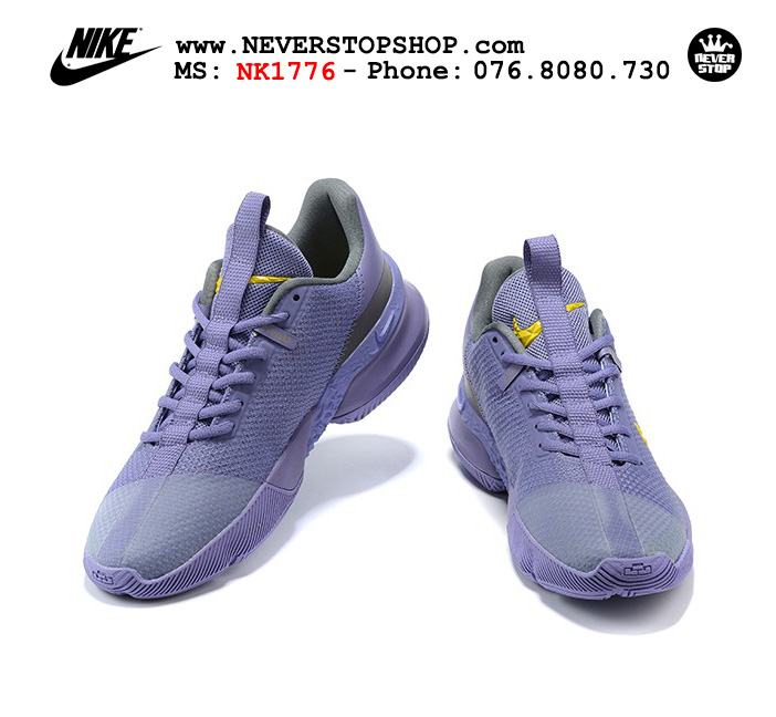 Giày bóng rổ Nike Lebron Ambassador 13 Tím vàng cổ thấp hàng chuẩn sfake replica chuyên outdoor giá tốt HCM